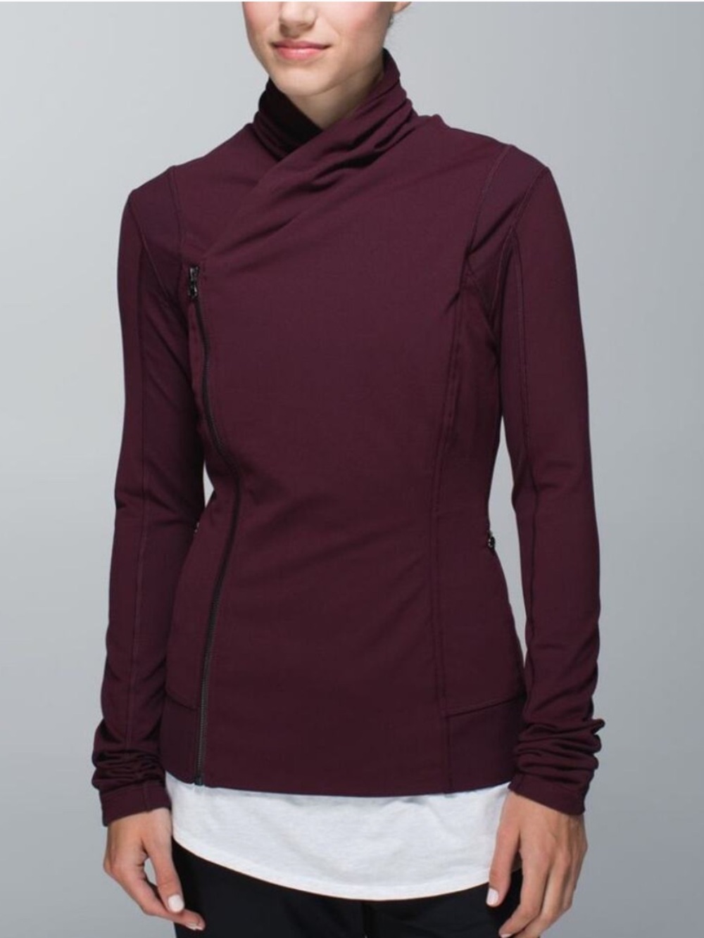 Lululemon Bhakti Jacket Define Bordeaux Size 6